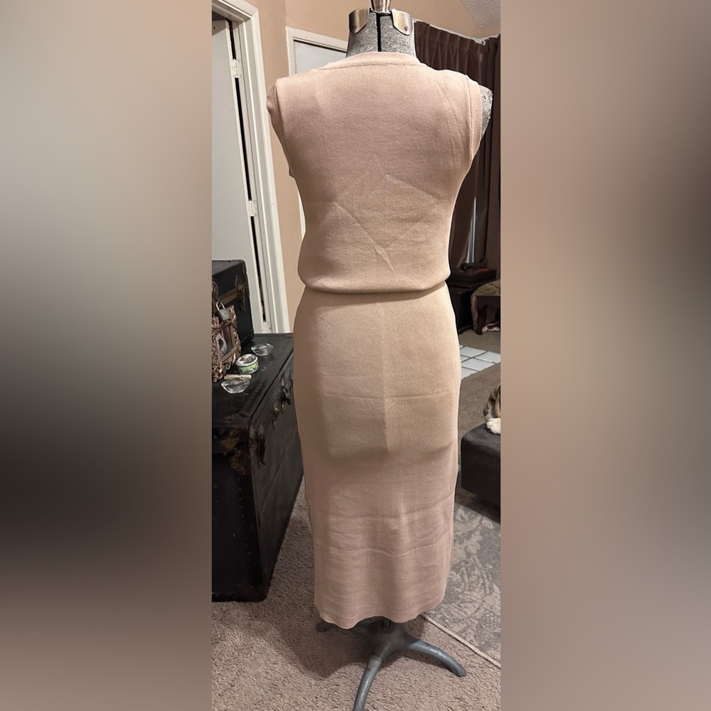 Miu Miu Beige Knit Two-Piece Skirt Set - Picture 4 of 6
